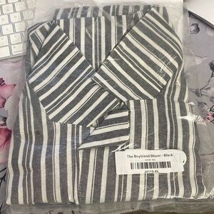 Women’s Blazer - Size XL - Black & Cream Striped NWT